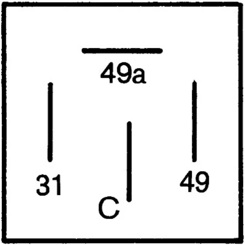 Prerušovač smerových svetiel HELLA 4DB 001 887-041 - obr. 2