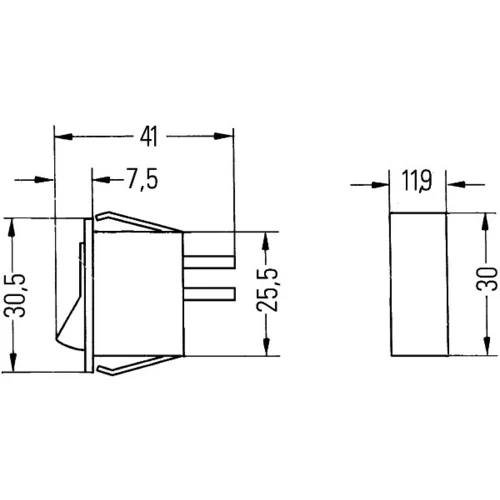 Spínač HELLA 6EH 004 406-001 - obr. 1