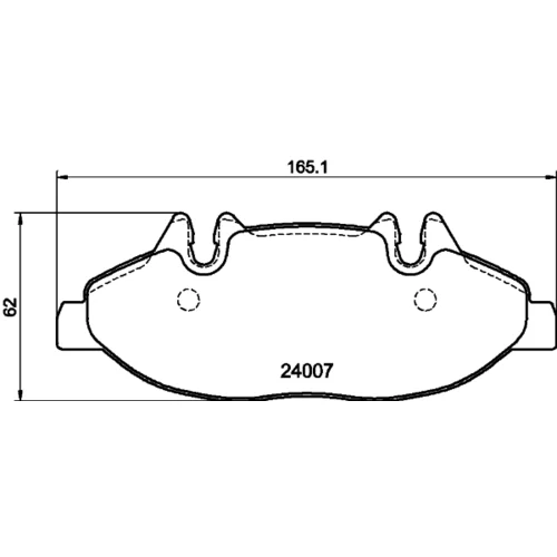 Sada brzdových platničiek kotúčovej brzdy HELLA 8DB 355 010-651 - obr. 3