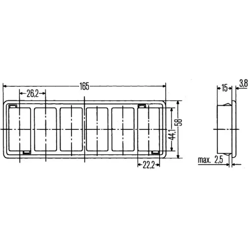 Uchytenie spínača HELLA 8HG 713 626-001 - obr. 1