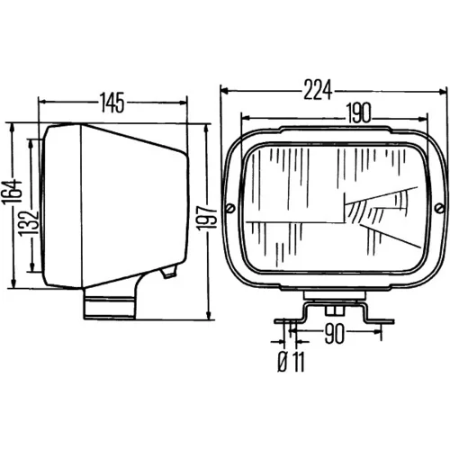 Hlavný svetlomet HELLA 1AE 004 234-001 - obr. 2