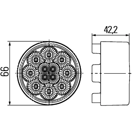 Smerové svetlo HELLA 2BA 009 001-511 - obr. 2