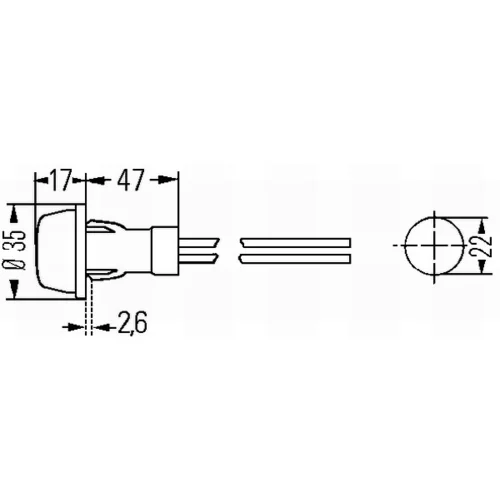 Polohové svetlo HELLA 2PF 003 563-151 - obr. 1