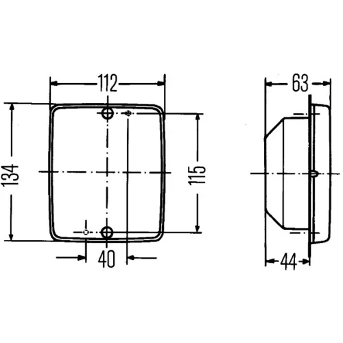 Cúvacie svetlo HELLA 2ZR 003 236-311 - obr. 2