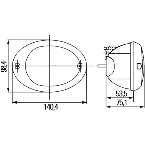 Cúvacie svetlo HELLA 2ZR 343 130-607 - obr. 2