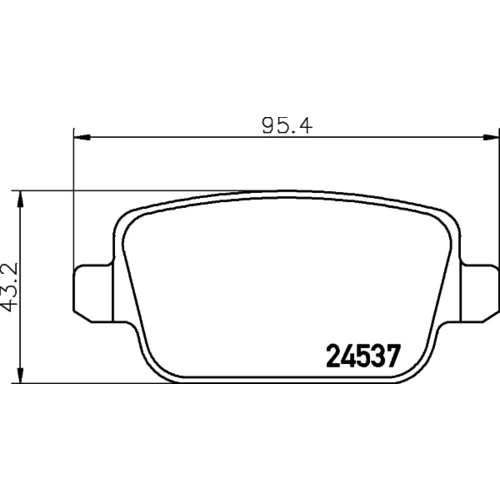 Sada brzdových platničiek kotúčovej brzdy HELLA 8DB 355 025-361