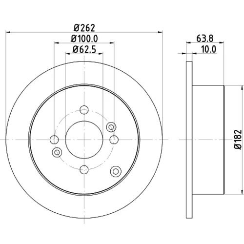 Brzdový kotúč HELLA 8DD 355 118-851 - obr. 3