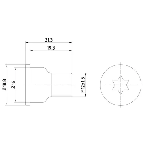 Skrutka brzdového kotúča HELLA 8DZ 355 209-051