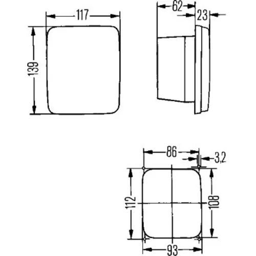 Cúvacie svetlo HELLA 2ZR 005 200-301 - obr. 2