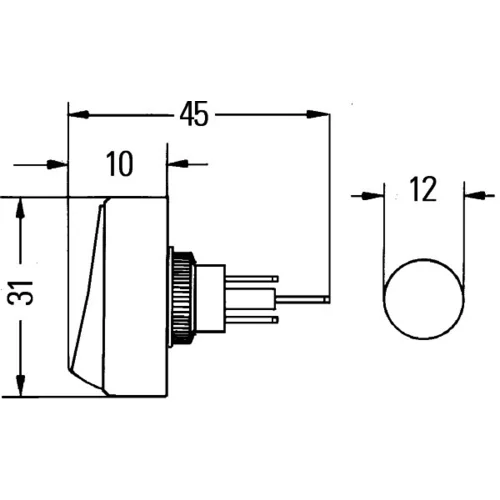 Spínač HELLA 6EH 007 946-001 - obr. 1