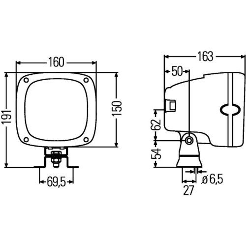 Pracovný svetlomet 1GA 996 142-011 /HELLA/ - obr. 3