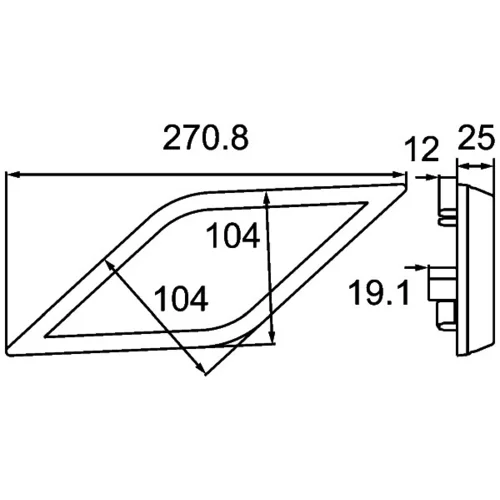 Cúvacie svetlo HELLA 2ZR 013 345-137 - obr. 2