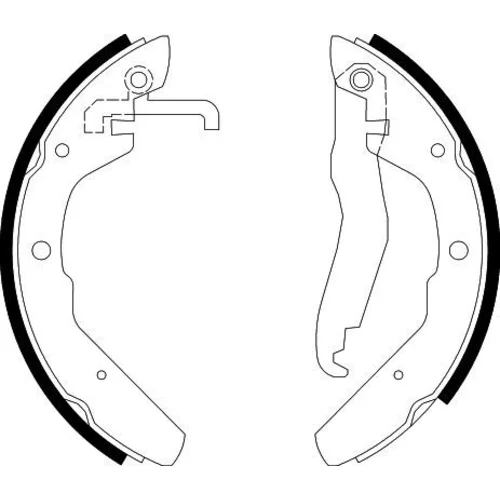 Sada brzdových čeľustí HELLA 8DB 355 000-701 - obr. 3