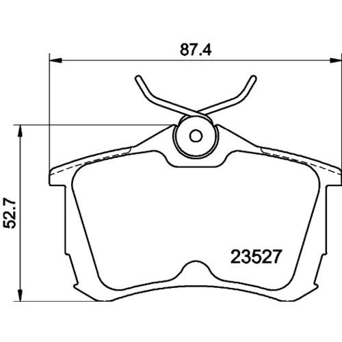 Sada brzdových platničiek kotúčovej brzdy HELLA 8DB 355 009-511