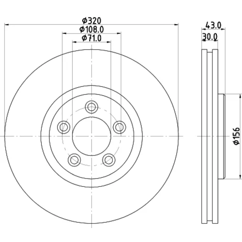 Brzdový kotúč 8DD 355 128-691 /HELLA/ - obr. 3