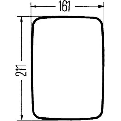 širokouhlé spätné zrkadlo HELLA 8SB 501 147-031 - obr. 1