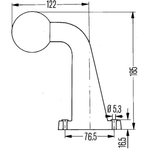 Obrysové svetlo HELLA 2XS 950 071-031 - obr. 1