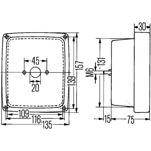 Cúvacie svetlo HELLA 2ZR 004 432-001 - obr. 2