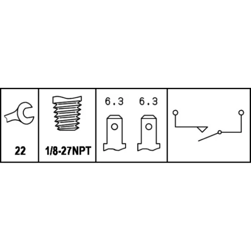 Spínač brzdových svetiel HELLA 6DF 007 669-001 - obr. 1