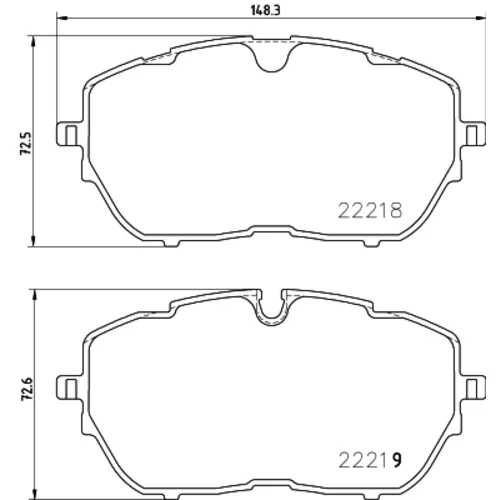 Sada brzdových platničiek kotúčovej brzdy HELLA 8DB 355 024-731 - obr. 3