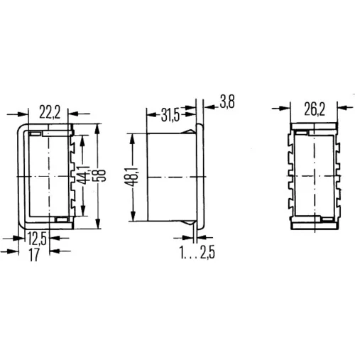 Uchytenie spínača HELLA 8HG 716 734-001 - obr. 1