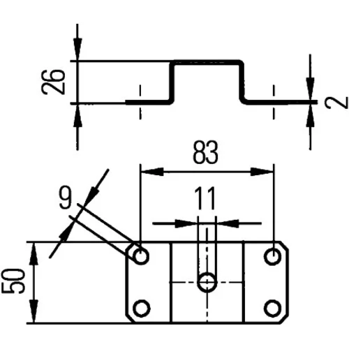 Držiak HELLA 9XD 990 298-001 - obr. 1