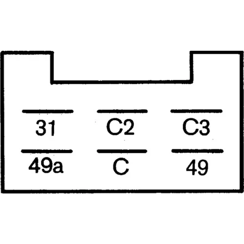 Prerušovač smerových svetiel HELLA 4DN 008 768-151 - obr. 2