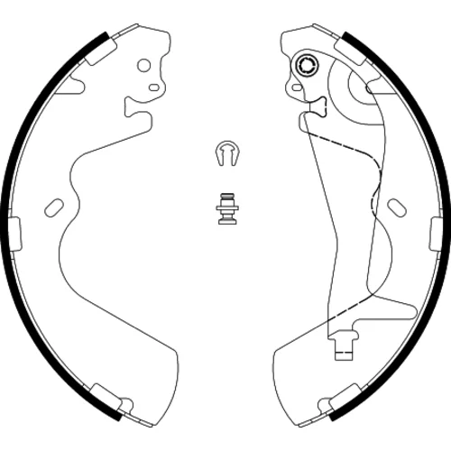 Sada brzdových čeľustí HELLA 8DB 355 002-291 - obr. 1