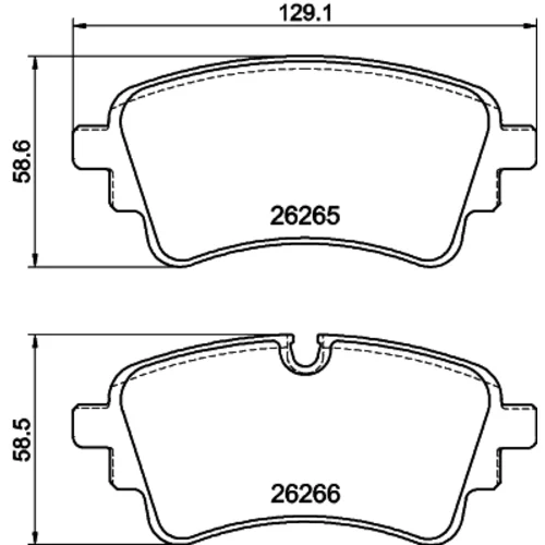 Sada brzdových platničiek kotúčovej brzdy 8DB 355 040-961 /HELLA/ - obr. 3