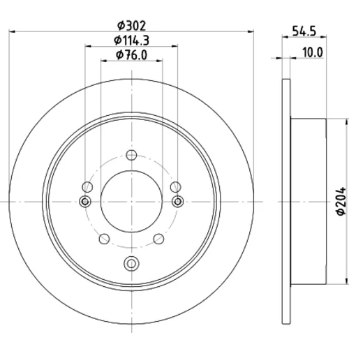 Brzdový kotúč 8DD 355 126-671 /HELLA/ - obr. 3