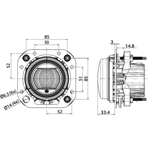 Diaľkový svetlomet HELLA 1F0 011 988-171 - obr. 2