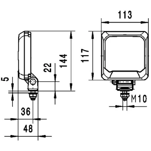 Pracovný svetlomet HELLA 1GA 995 193-001 - obr. 3