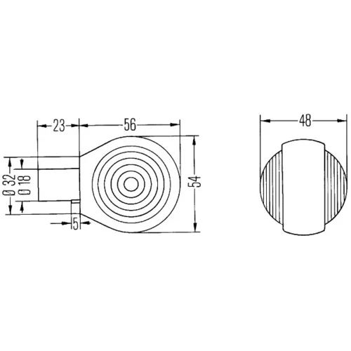 Smerové svetlo HELLA 2BA 001 236-001 - obr. 2