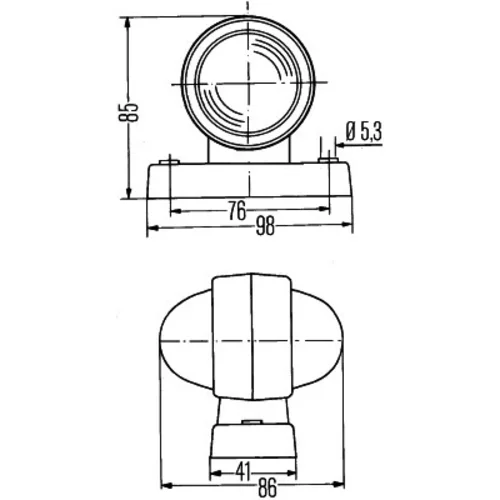 Obrysové svetlo HELLA 2XS 955 031-001 - obr. 1