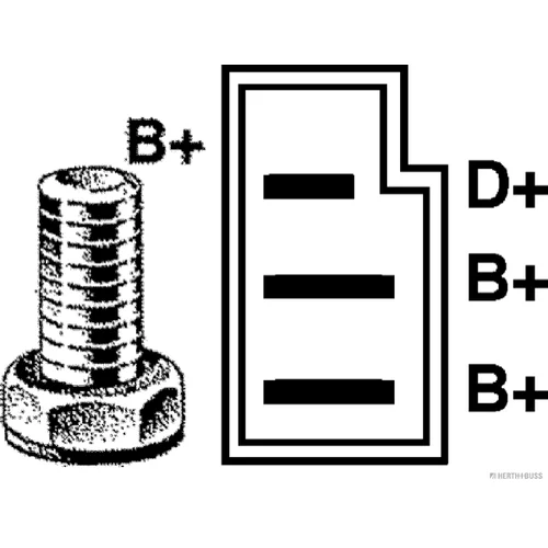 Alternátor HERTH+BUSS ELPARTS 32033740 - obr. 3