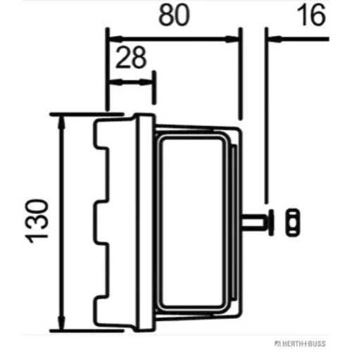 Zadné svetlo HERTH+BUSS ELPARTS 83840623 - obr. 2