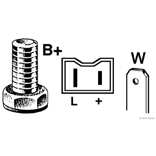 Alternátor HERTH+BUSS ELPARTS 32037301