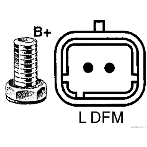 Alternátor HERTH+BUSS ELPARTS 32080290 - obr. 3