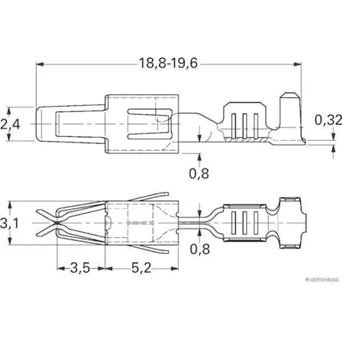 Lem spony HERTH+BUSS ELPARTS 50251899 - obr. 1