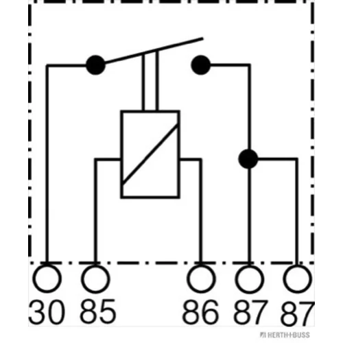 Relé pracovného prúdu HERTH+BUSS ELPARTS 75613211 - obr. 1