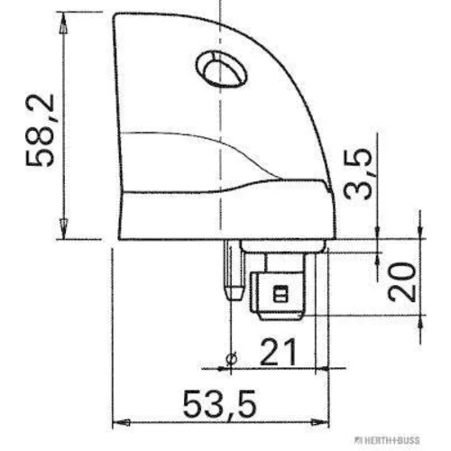 Osvetlenie poznávacej značky HERTH+BUSS ELPARTS 84750048 - obr. 5