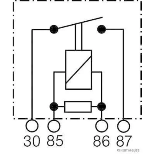 Relé pracovného prúdu HERTH+BUSS ELPARTS 75614603 - obr. 1