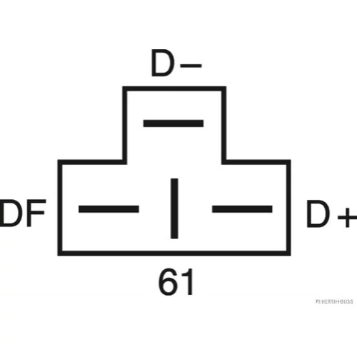 Regulátor alternátora HERTH+BUSS ELPARTS 35003011 - obr. 2