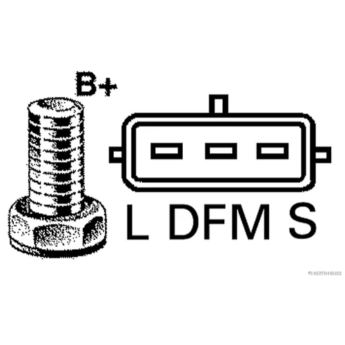 Alternátor HERTH+BUSS ELPARTS 32041950 - obr. 3