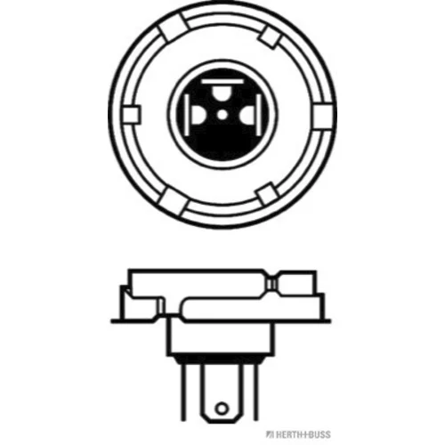 Žiarovka pre diaľkový svetlomet HERTH+BUSS ELPARTS 89901203 - obr. 1