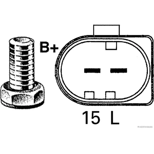 Alternátor HERTH+BUSS ELPARTS 32049950 - obr. 3