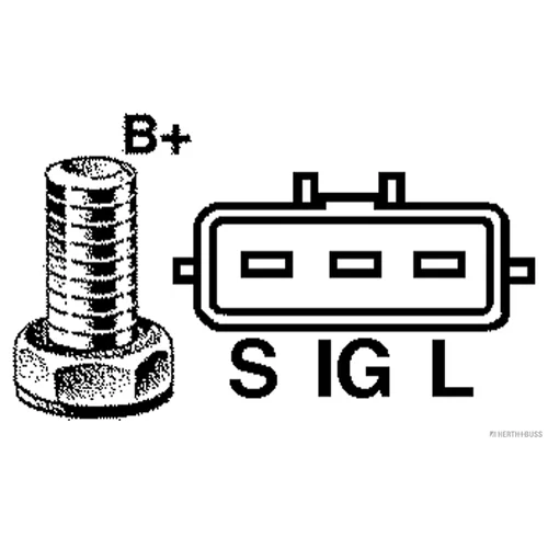 Alternátor HERTH+BUSS ELPARTS 32118850 - obr. 3