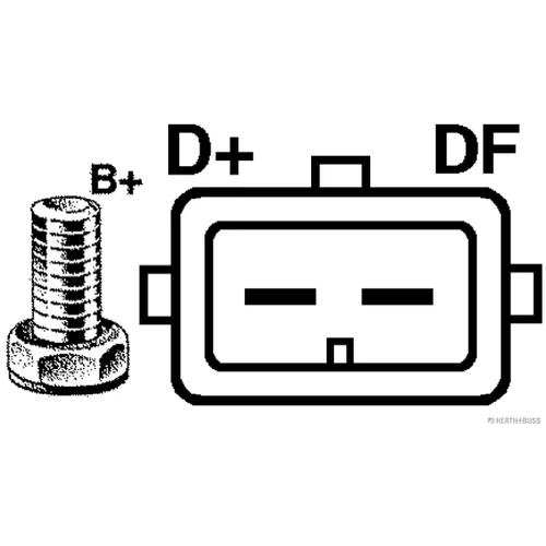 Alternátor HERTH+BUSS ELPARTS 32044681 - obr. 3