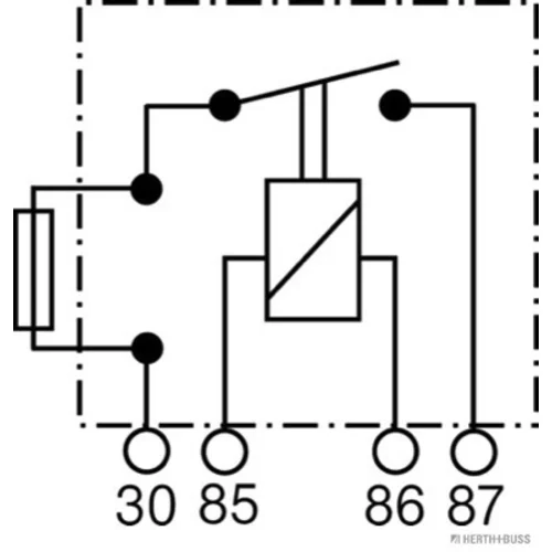 Relé pracovného prúdu HERTH+BUSS ELPARTS 75613137 - obr. 1