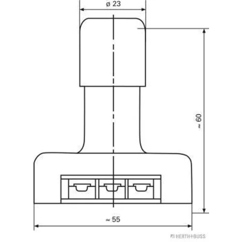 Spínač hlavného osvetlenia HERTH+BUSS ELPARTS 70460022 - obr. 1